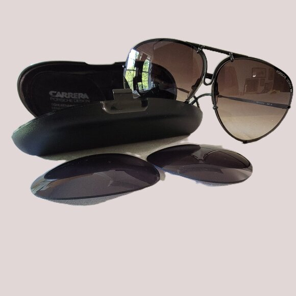 Vintage PORSCHE CARRERA Design Aviator Sunglasses - Picture 3 of 8